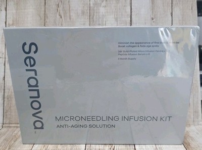 SEALED Seranova Microneedling Infusion Kit Anti-Aging Solution, 3 Month Supply