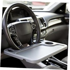 Car Steering Wheel Desk,Steering Wheel Tray, Lightweight Food Drink Table Grey