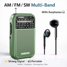 D220 Portable Pocket Digital AM/FM/SW Radio Receiver MP3 Music Player w/Earphone