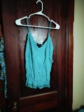 Turquoise Lacey Cami Vintage Whimsigoth Boho Y2K Fairy NWT Small Cottage Core