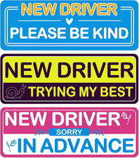 3PCS Student Driver Magnet for Car - Removable Student Driver Magnet, Novice ...