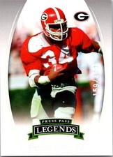 2007 Herschel Walker Press Pass Legends Silver /499 #S-75 Georgia Bulldogs SP