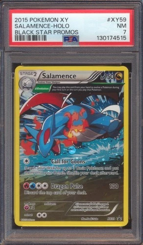 2015 POKEMON XY BLACK STAR PROMOS SALAMENCE #XY59 HOLO PSA 7!