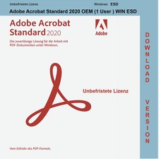 Adobe Acrobat Standard 2020 OEM zeitlich unbegrenzt Digitaler Download