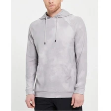 REDVANLY HICKS HOODIE Gray Tie Dye Hooded Sweater Small