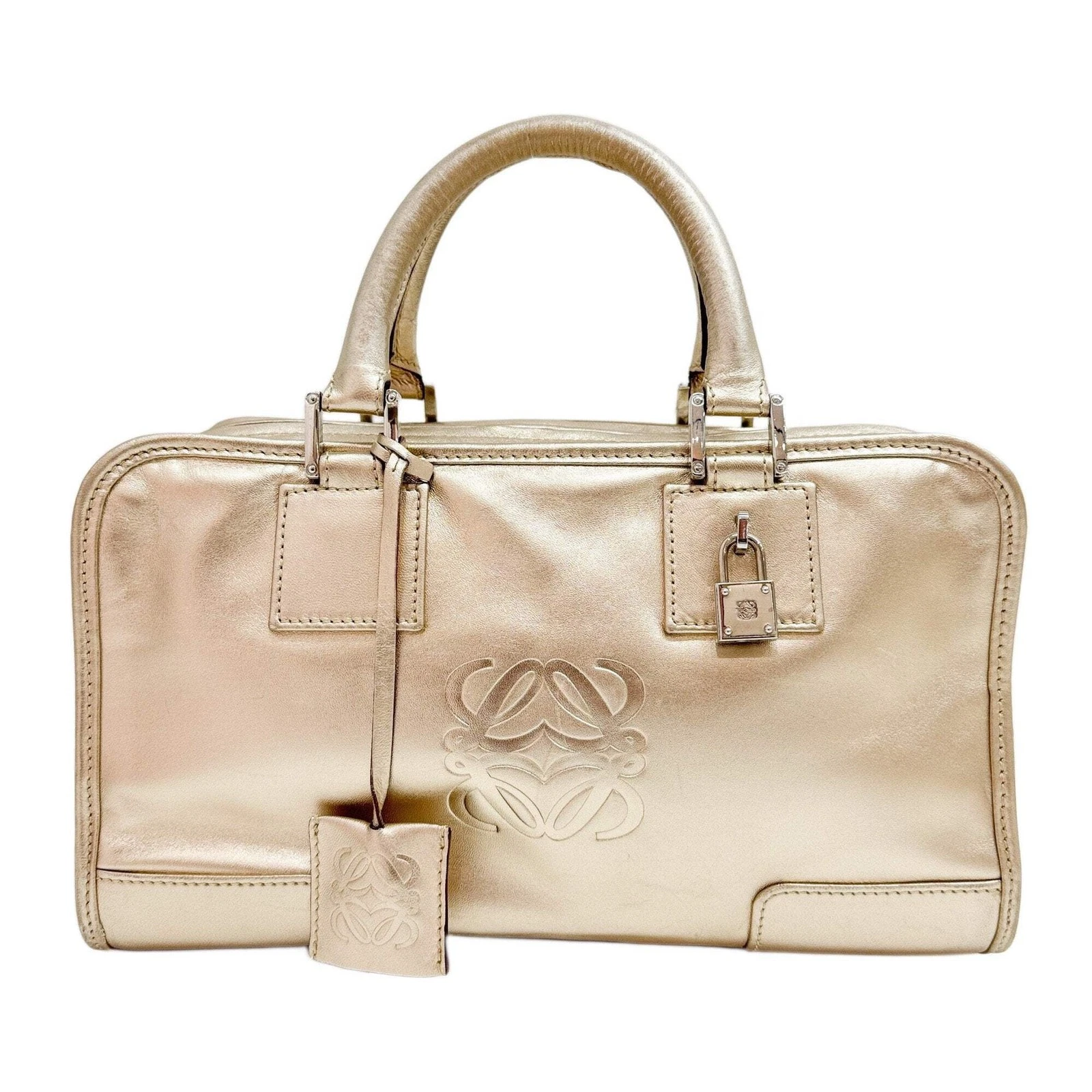 Loewe — LOEWE Amazona Gold Leather Hand Bag