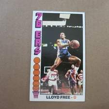 Lloyd "World B" Free RC 1976-77 Topps #143 Philadelphia 76ers (oversized)