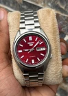 Vintage Seikop 5 Automatic 7009 Movement Red Dail watch Day/Date
