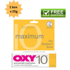 1 Box OXY 10 Maximum 25g For Stubborn Acne Pimple Medication Original