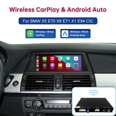 Wireless CarPlay Android Auto Nachrüstsatz Retrofit Für BMW X5 E70 X6 E71 X1 E84