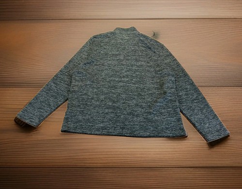 Maglione Robert Graham Virgo vestibilità classica 1/4 zip XXL grigio collo sherpa pile alto - Foto 9 di 11