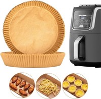 Backpapier 100 StüCk Rund 20Cm Einweg Antihaft ÖLfest FüR HeißLuftfritteuse