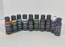 Lot Of 10 DecoArt Americana Multi-Surface Satin Acrylic Paint 2oz NEW