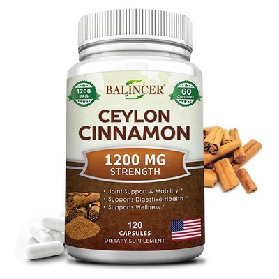 Ceylon Cinnamon 1200 Mg Joint Supplement 120 Capsules Powerful Antioxidant