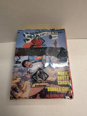 1983 Topps Superman III Unopened Wax Box BBCE Wrapped