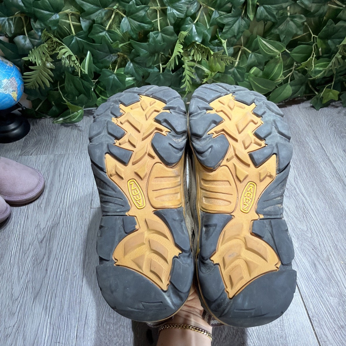 Keen Durand Low Top Shoes Mens 11.5 Brown Leather Waterproof Hiking Trail Boots Keen Durand Low Hiking Shoes Boots Waterproof Men main image 4
