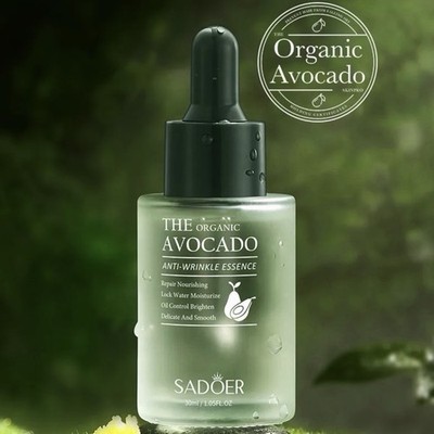 SADOER The Organic Avocado Anti-Wrinkle Essence 1.05 fl oz / 30mL ~ New / Sealed