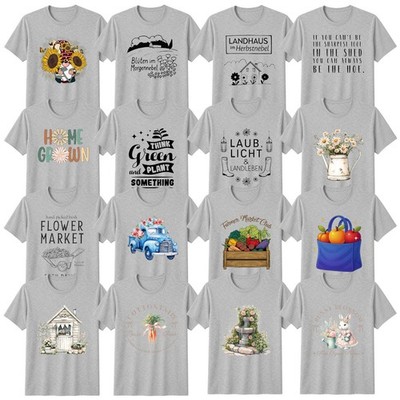 Boho Gartenarbeit Blumen T-Shirt Cottagecore Gartenliebhaber Geschenk