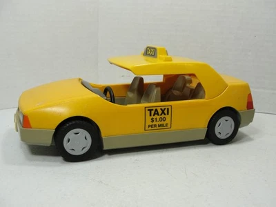 PLAYMOBIL YELLOW TAXI CAB Vintage 1997 Geobra Replacement - Photo 1/4