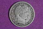 Estate Find 1904 O Barber Quarter Dollar #K59506