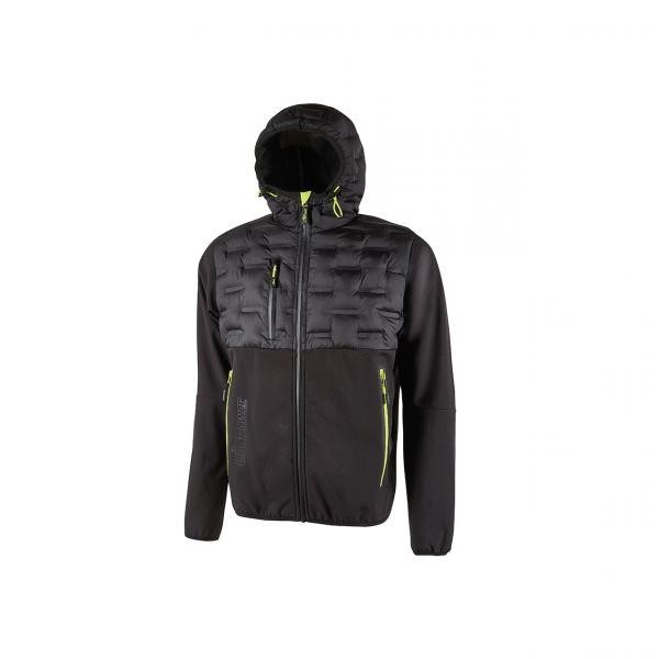 Hybrid-Softshelljacke Spock Gr.M Black Carbon U.POWER