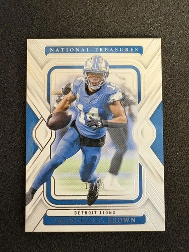 2024 Panini National Treasures - Amon-Ra St. Brown #33 /99 Detroit Lions