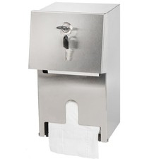 Commercial Double Rolls Dispenser Holder,Heavy Duty Stainless Steel Tissue Di...