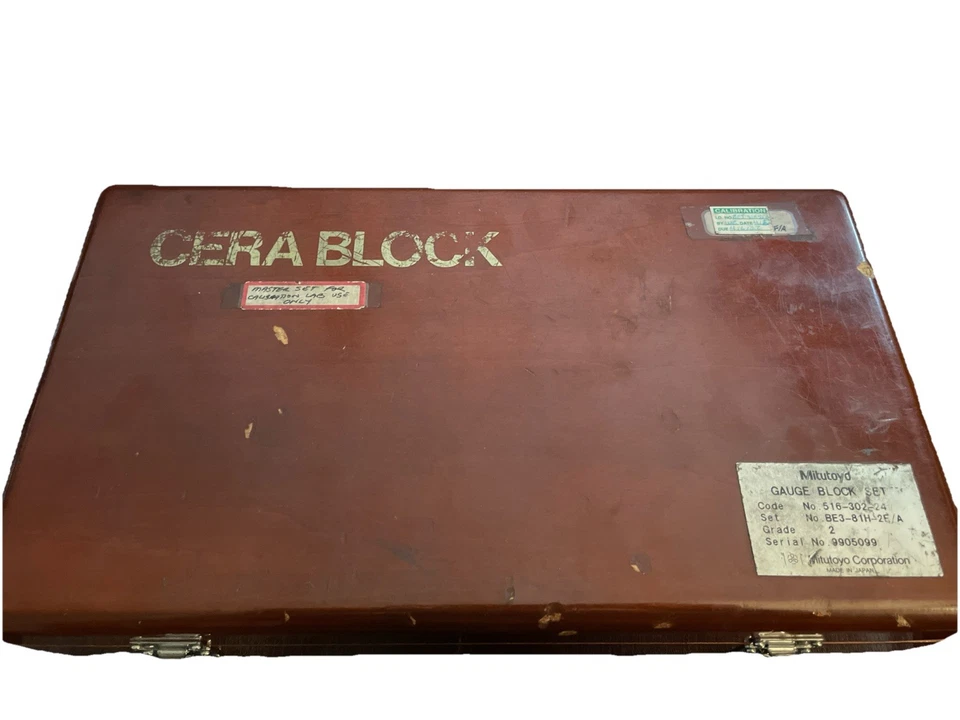 Juego de bloques medidores de cerámica Mituto grado 2 - pulgadas inglesas - juego de 82 piezas Foto 4 de 4