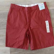 NWT Cat Jack Boys Flat Front Shorts Red Size 16