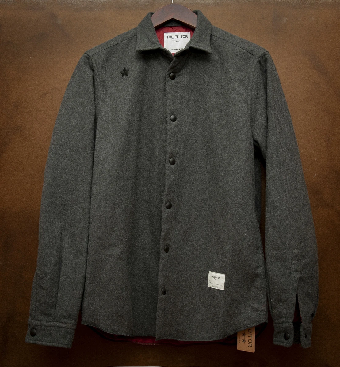 The Editor Shirt Jacket Overshirt Size S Soft Fabric Regular