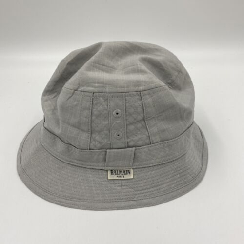 Pre-owned Leather Bucket Hat (720 BRL) ❤ liked on Polyvore