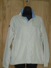 Tcm Women's Retro White & Blue Shell Suit Style Zip Jacket - Size M