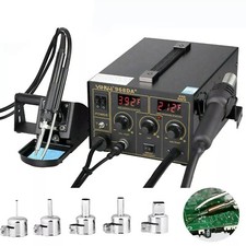 YIHUA 3in1 Soldering Station Solder Iron Welding Rework Hot Air Gun Power Supply