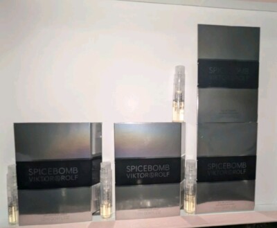 Lot of 4 VIKTOR & ROLF SPICEBOMB Each 1.5ml/0.05 oz SPRAY/ SAMPLE VIALS