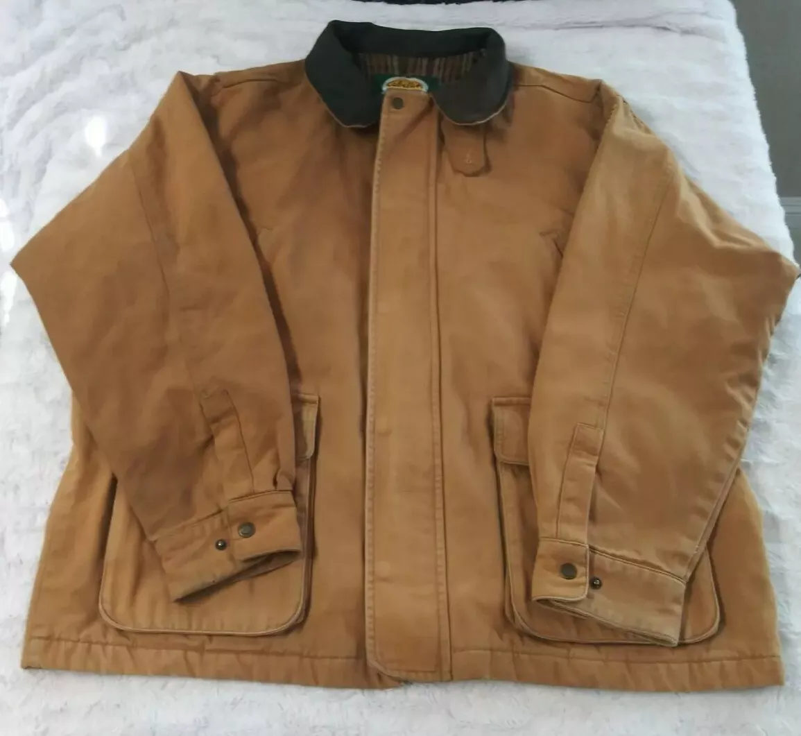 Flannel lined top barn jacket