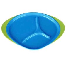 New b.box Divided Portion Kids Plate Blue Ocean Breeze Free Shipping