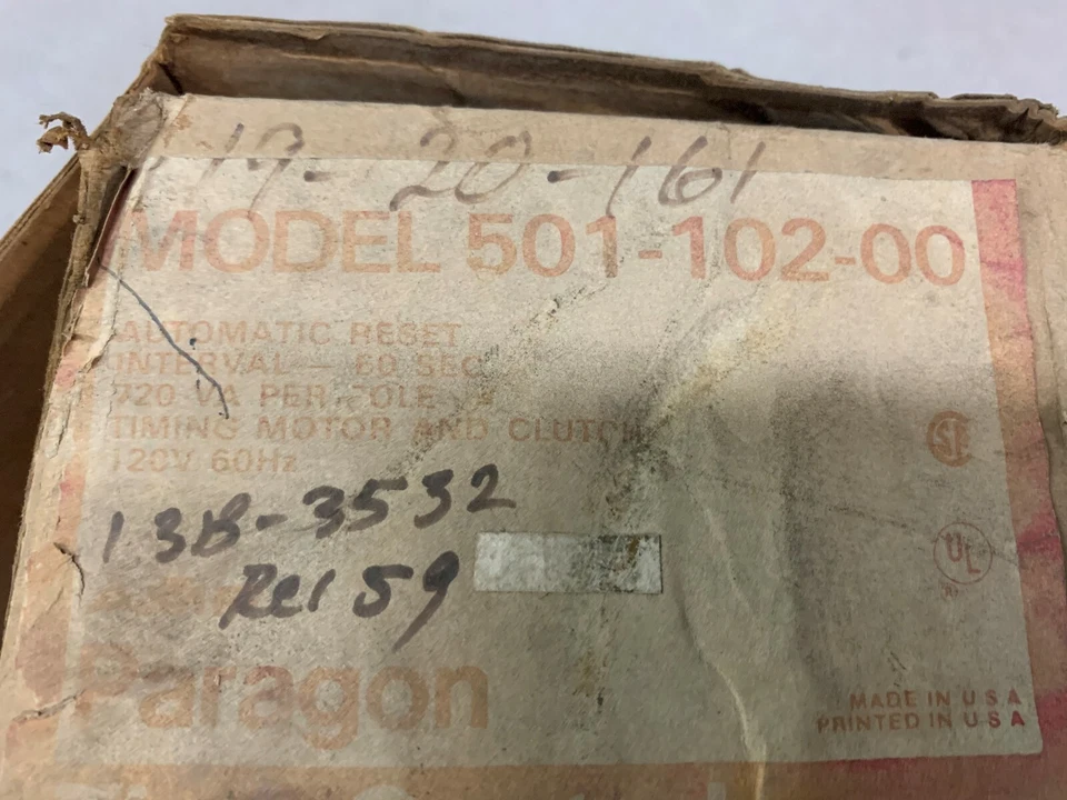 NEW IN BOX PARAGON TIME CONTROL 501-102-00 - Image 2 of 3