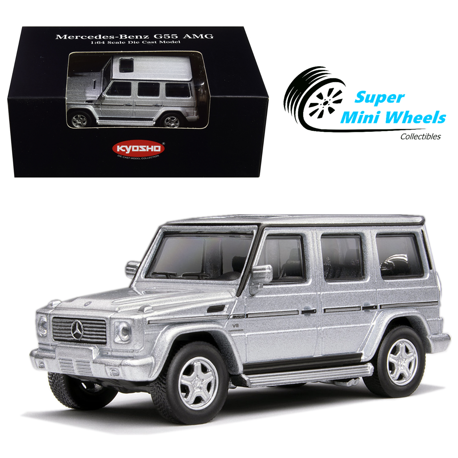 Contemporary Manufacture Mercedes Benz G55 Amg Silver Kyosho 1 64 Diecast Model Woodland Resort Com