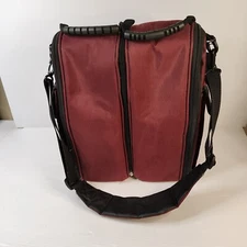Caddy-O Wine Bottle Dual Carrier Tote Cooler Chill Red Shoulder Strap Zips
