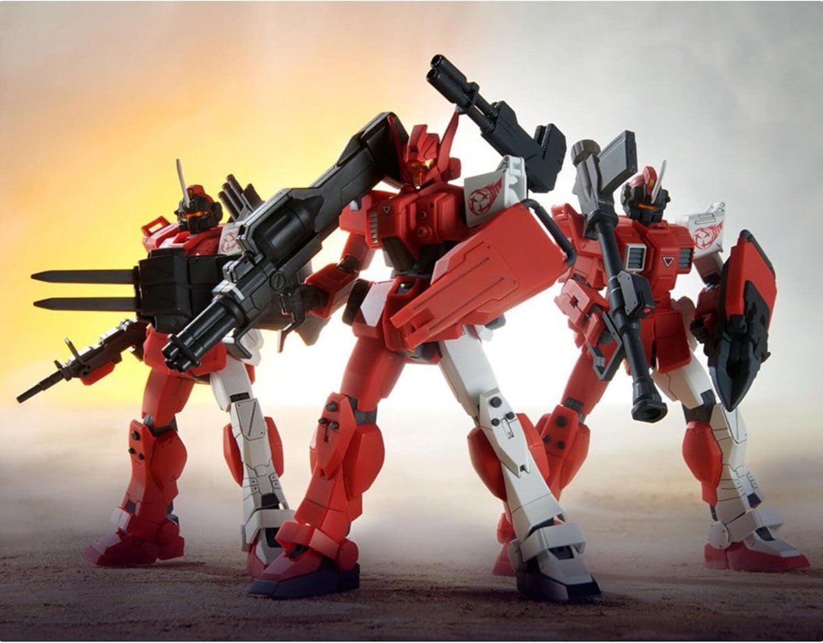 BANDAI HG 1/144 Red Giant 03rd MS Team Set Gundam Plastic Model