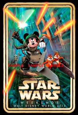 2015 Disney World Star Wars Weekends Poster 11x17 Hollywood