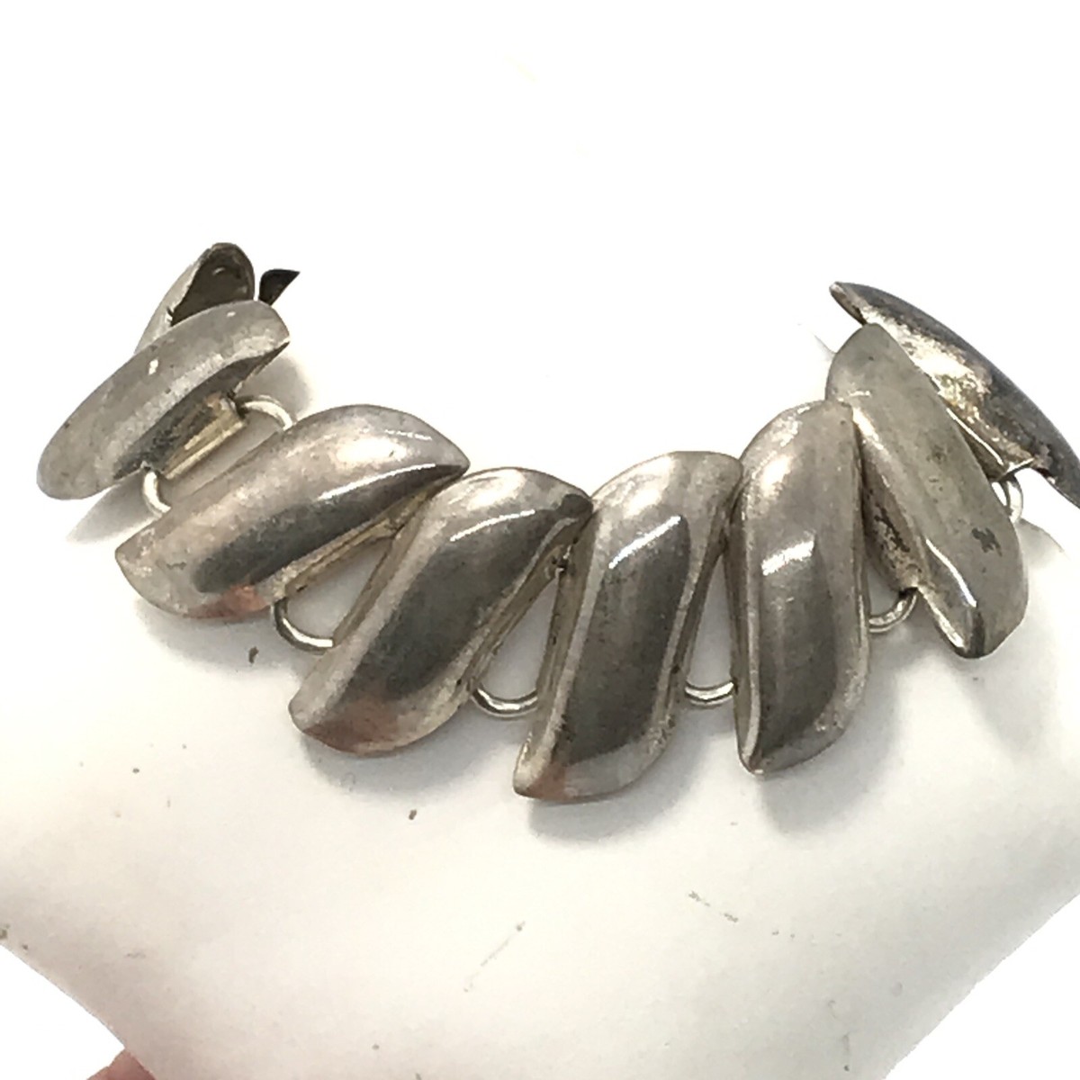 Vintage Mexico TS-70 925 Sterling Silver Delicate Link Bracelet sz