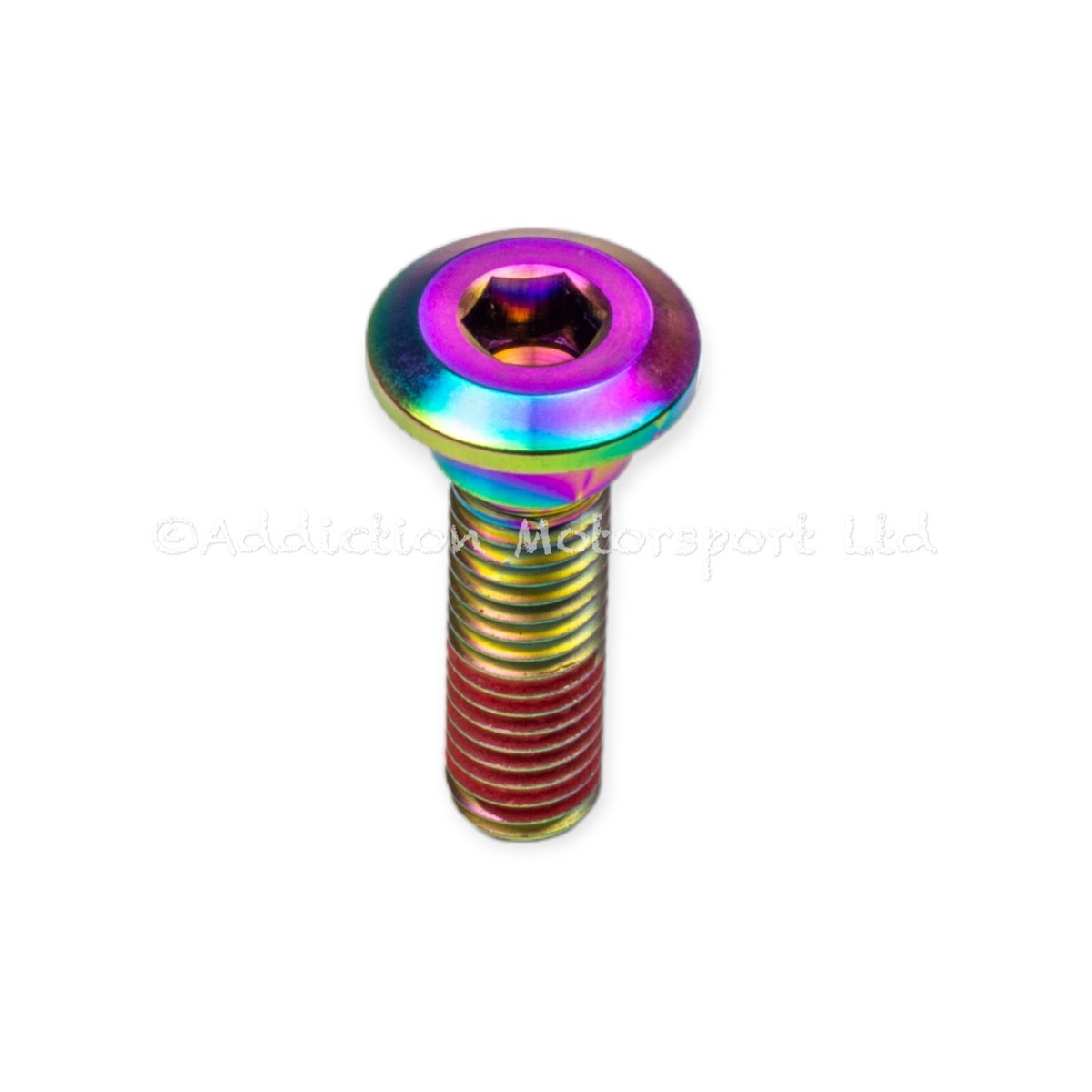 4x Rainbow Titanium Rear Disc Rotor Bolts Screws Thread-lock for