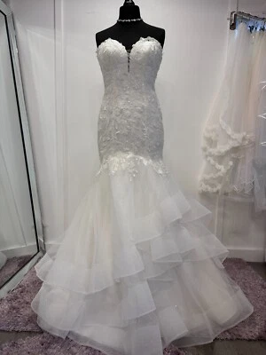 Justin Alexander wedding dress size 12 - Breslin 88191 in ivory - 349 - Image 1 of 4