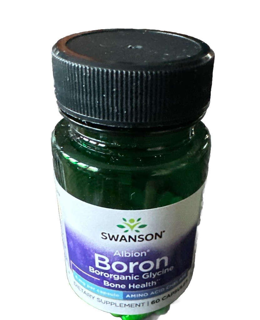 Swanson Boron Glycinate 6mg - 60 Capsules For Joint & Bone Health Support