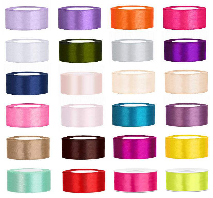 Satinband 4 Cm Breit, 22 M Lang – Elegantes Geschenkband In Pink Für Hochzeit, Taufe & Geschenkverpackung