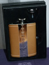 Image of Hip Flask Stainless Steel 6oz with Funnel : Boxed Fathers Day Birthday gift idea