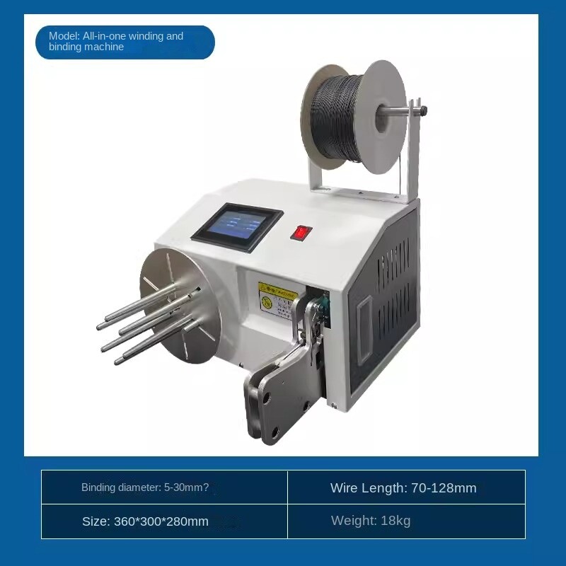Automatic Power Wire Winding And Binding Machine Cable Banding Machine ...