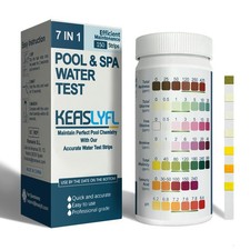 7-Way Pool Test Strips, 150 Strips Quick Accurate Pool and Spa Test, Pool W...