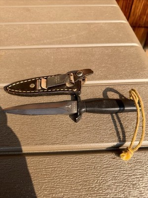 Vintage Gerber Mark 1 Boot Knife Dagger Sheath Portland OR F7558S Tip Is Broken